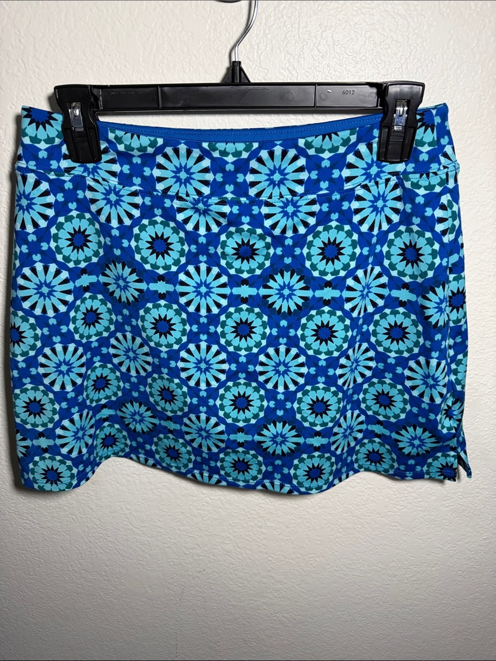 Tranquility by Colorado Clothing Blue & Turquoise Geometric Mini Skirt